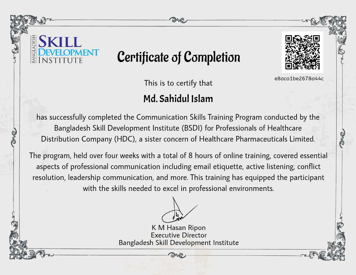 Communication Skills Training